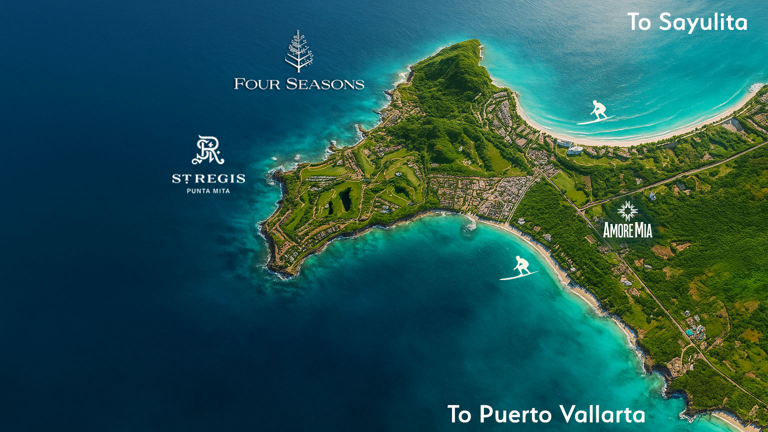 Punta Mita Real Estate, map